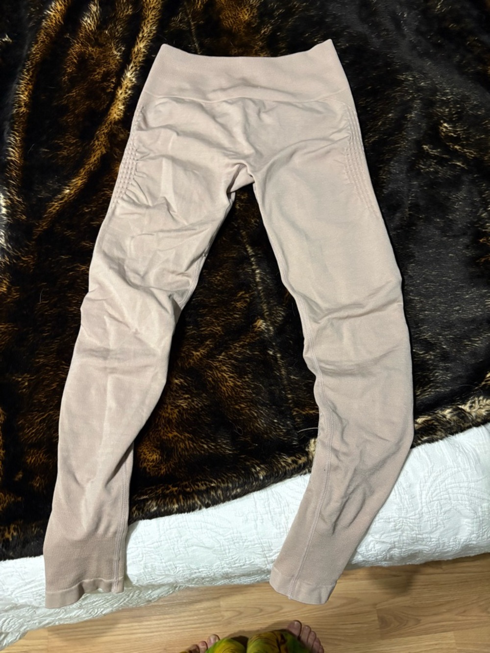 Seamless High-Waist Leggings in Dusty Mauve